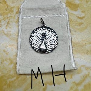 James Avery Retired Peacock Pendant